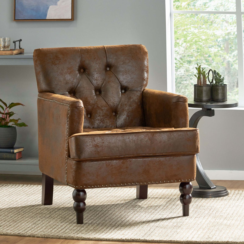 Fauteuil 29,5 po Cozine, 100 % polyester bleu clair, Black, H 35 po x l 28 po x P 31,75 po
