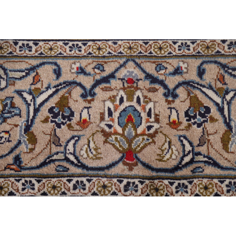Tapis persan traditionnel Kashan noué à la main 8 x 12