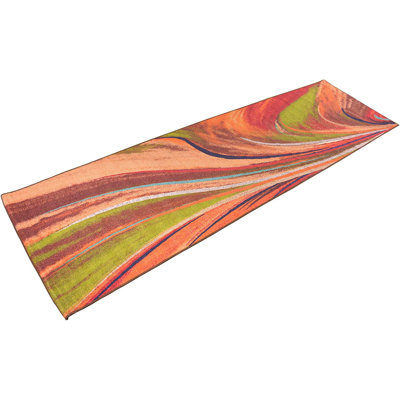 Tapis beige / brun / rouge Volker