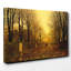 Autumn Evening by John Atkinson Grimshaw - Wrapped Canvas-19061117