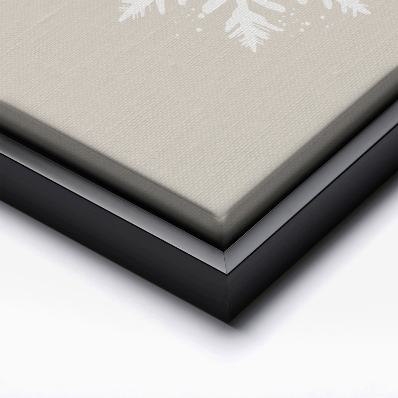 Flocon de neige No1, 24"H x 32"W, Canvas, Black Framed