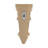 8 in x 3-3/4 in x 2-1/2 in Unfinished X-Small Hand Carved Solid Acanthus Leaf Wood Corbel-51892675