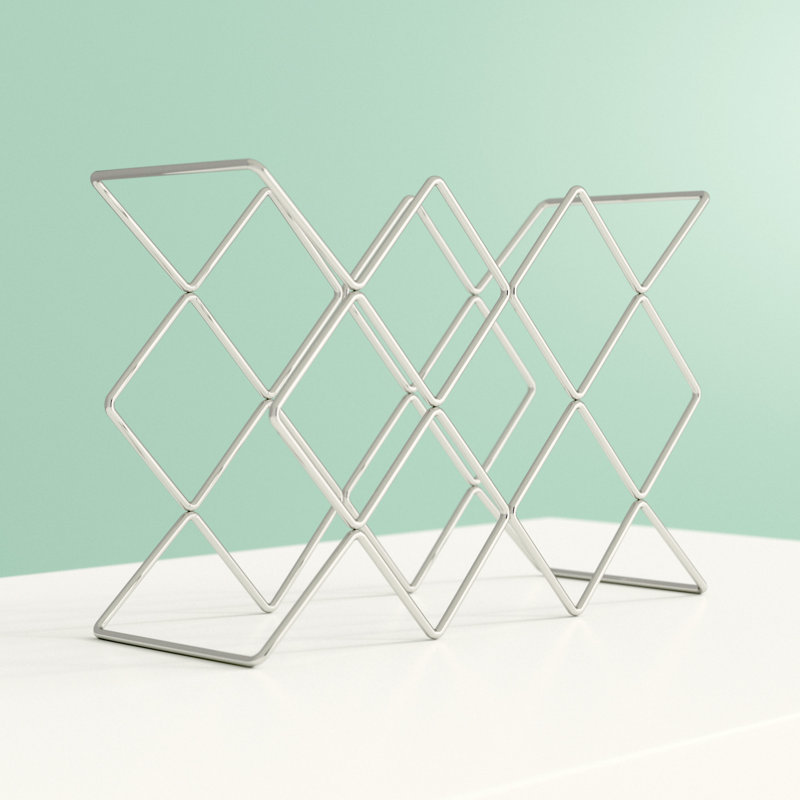 Vallen Tabletop Wine Bottle Rack, Silver