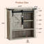 Armoire murale coulissante 23,5 "Farmhouse-86851264