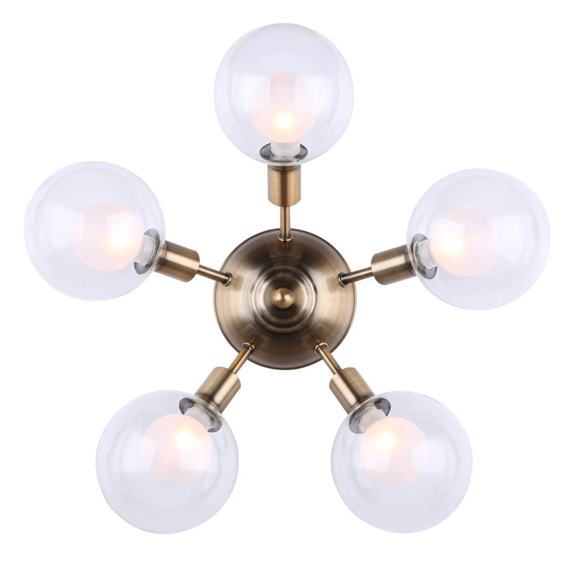 Zelie Glass Semi Flush Mount