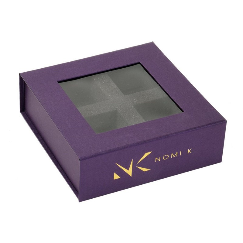 Trio Napkin Ring Gift Box, Blue