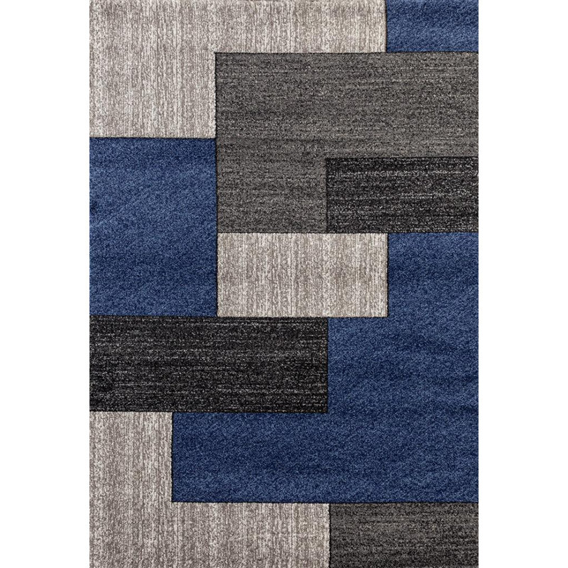 Valladares Geometric Indoor Rug, Rectangle 5'2" x 7'2"