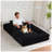 Haven 58.46" W x 43.31" D x 24.02" H Corduroy Fabric Floor Sofa Bed