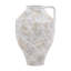 Halina 18" Tall Terracotta Vase, Distressed White