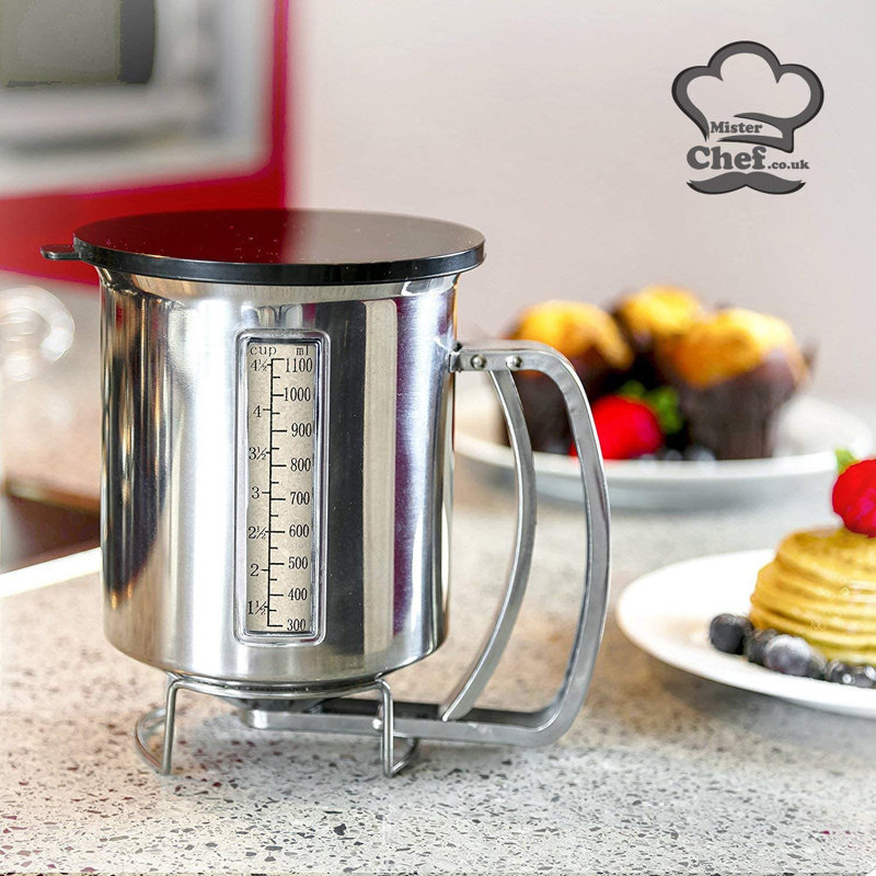 MisterChef 2-Piece Stainless Steel Batter Dispenser