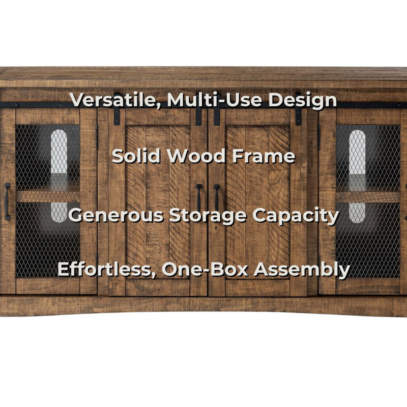 Kinsella Solid Wood TV Stand, Natural