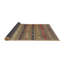Tapis de zone brun/vert contemporain-1031804653