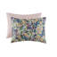 8pcs King Comforter , Reversible Stripe Design, Decorative Ruffled Pillow Covers, Cotton Main Material 8 - Piece With Vivid Floral Print, Soft Brushed Reverse, And Structure
