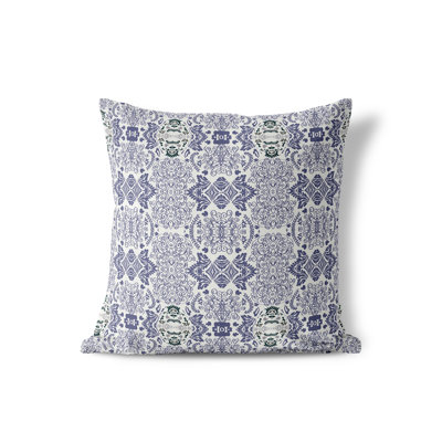 Elegant Twirls Geometric Outdoor Throw Pillow
