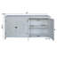 Armoire d'appoint 60 "avec 4 portes, buffet rustique en bois rustique - armoire polyvalente avec rangement et rangement chic-848598209
