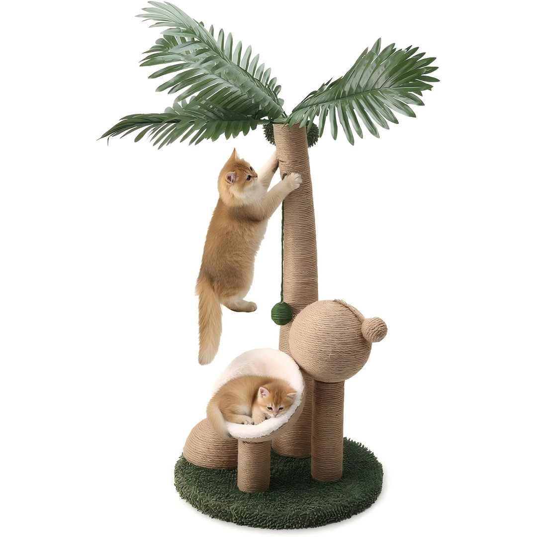 Indoor Cat Scratching Post, Interactive Scratcher