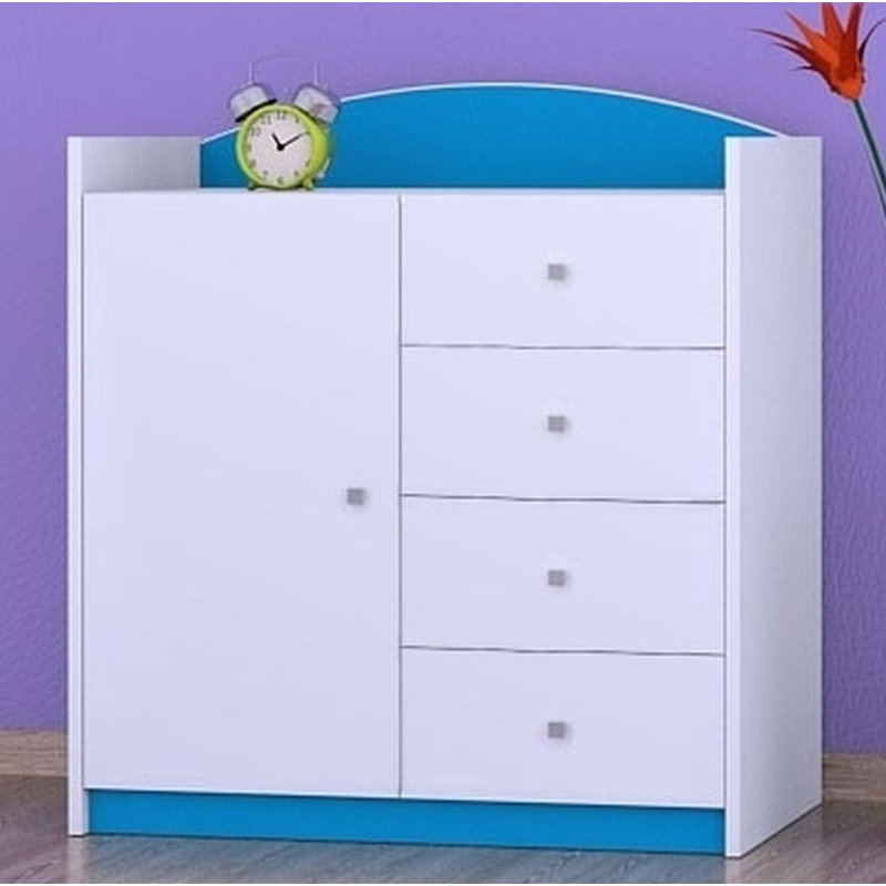 Northcutt Kids 4 - Drawer Combo Dresser, Blue