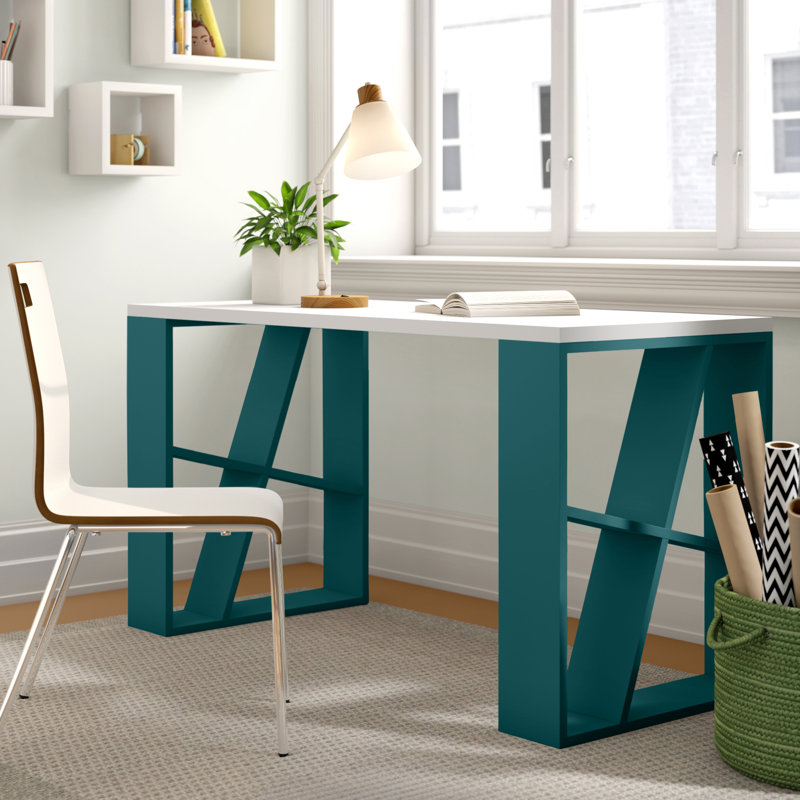Miranda Modern Multifunctional Desk, Turquoise