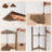 Carrye 64'' LED Dimmable Cornor Floor Lamp with Shelves-959299280