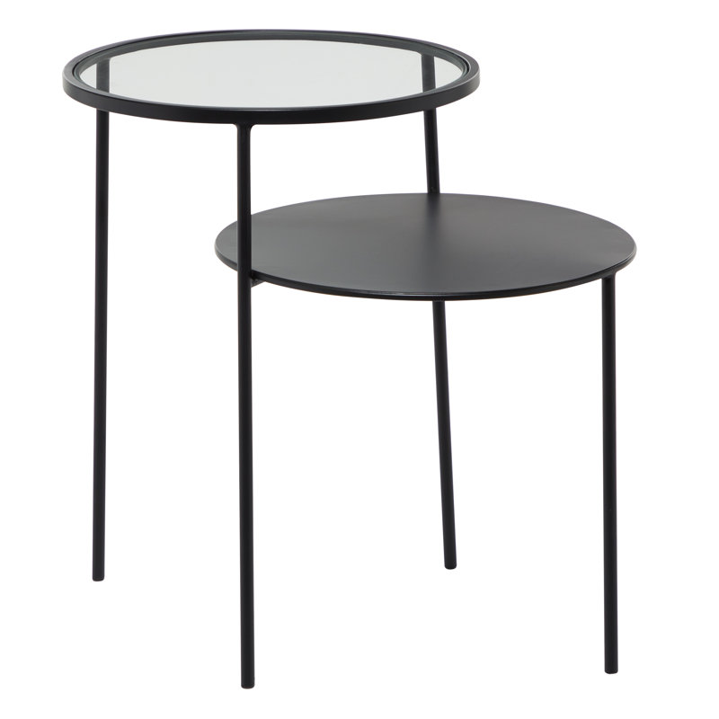 Glass Top End Table