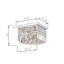 Plafonnier encastré 4 lumières 11,8 po Homburg-22482931