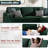 79'' Upholstered Sofa With Ottoman-463322412