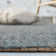 Auckland Chevron Handmade Flatweave Teal Area Rug