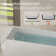 66.9"L x28.4"W x 21.7"H Solid Surface Freestanding Rectangular Tub with Overflow and Drain