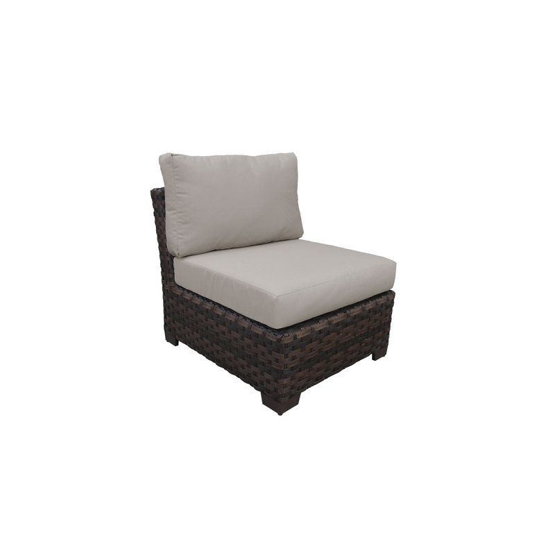 River Brook 5-Piece Walnut Wicker Outdoor Patio Set with Cushions