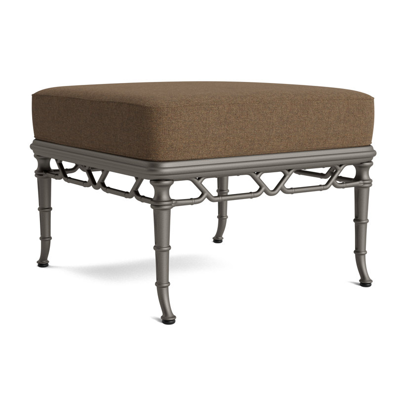 Calcutta Outdoor Ottoman, Mica, Fushion Moccasian