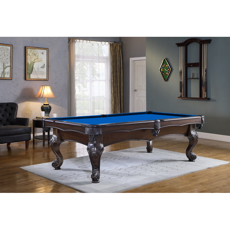 Wheaton Slate Pool Table with Professional Installation Included, Electric Blue, No