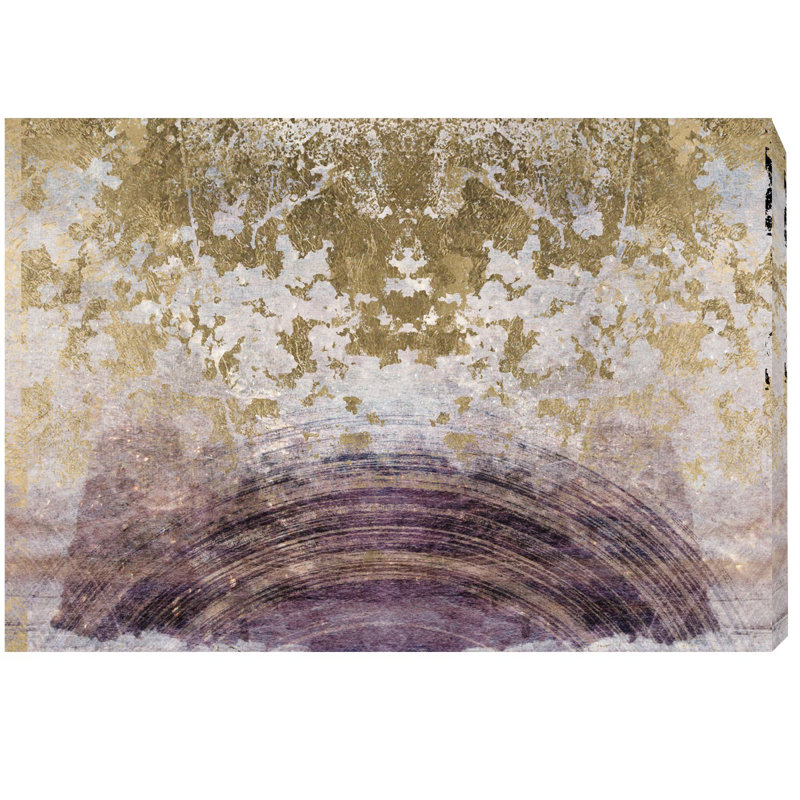 César abstrait, reproduction d'art moderne et contemporaine sur toile magenta pour salon, H 24 po x l 36 po x P 1,5 po