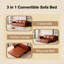 Upholstered Sofa, Pull Out Sofa Bed, Convertible Sleeper Sofa With Nailhead Trim