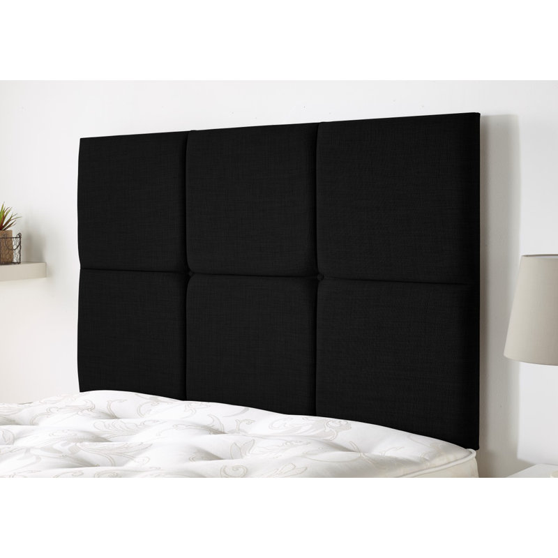 Upholstered Headboard, Single (3'), Ebony