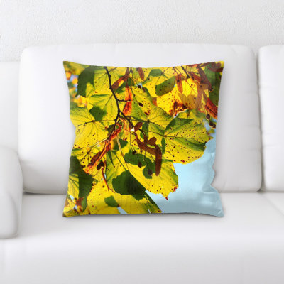 Floral Microsuede Throw Pillow