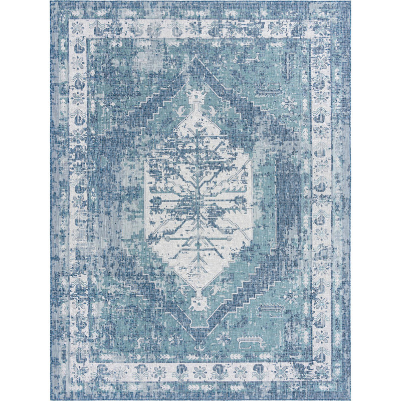 Outdoor Nile Area Rug Tidal Color, Rectangle 10' x 13'