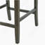 Ensemble de 2 tabourets de bar à hauteur de comptoir avec dossier ergonomique et structure en bois d'hévéa durable pour îlot de cuisine ou salle à manger.