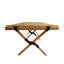 Space-Saving Folding Table with X-Type Support and Multi-Function Design