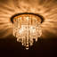 Plafonnier en cristal à 5 lumières Cheyan-1131894309