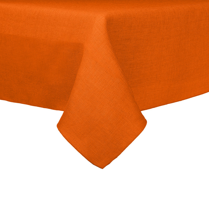 Ultimate Textile Square Tablecloth, 1, 54" x 54", Orange