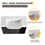 Meuble-lavabo mural de 28 pouces avec lavabo en céramique, armoire à porte simple compacte et tablette ouverte-827477534-1042321468