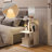Nikaila 24.4" Tall Narrow End Table with Charging Station and Led Sensor Light,Modern Side Table, Bedside Table, for Small Spaces, Living Room, Bedroom-2030557521
