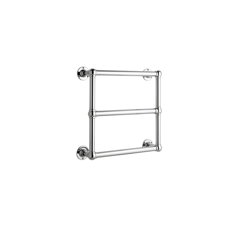 Stourton 3 Rail Wall-Mounted Electric Towel Warmer, Polished Chrome