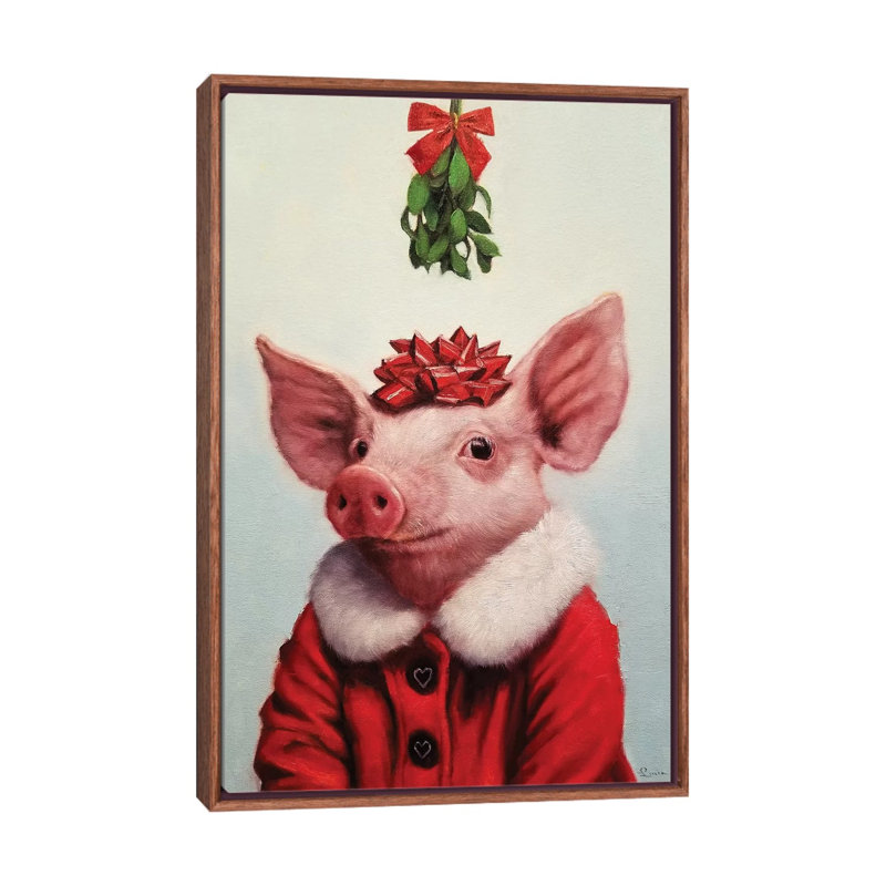 Anticipation par Lucia Heffernan-impression, H 26 po x l 18 po x 1,5 po, Toile avec cadre en bois brun classique