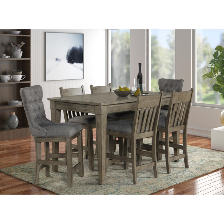 Crestwood 7 PC Counter Height Dining W/ 4 Stools and 2 Host Stools