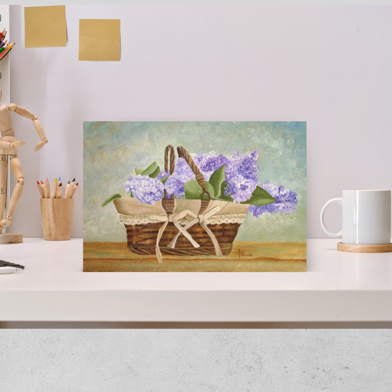 Mauve mauve lilas abstrait contemporain, art mural paysage lilas, H 12 po x l 18 po