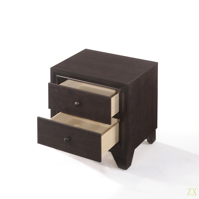 Table de chevet 2 tiroirs