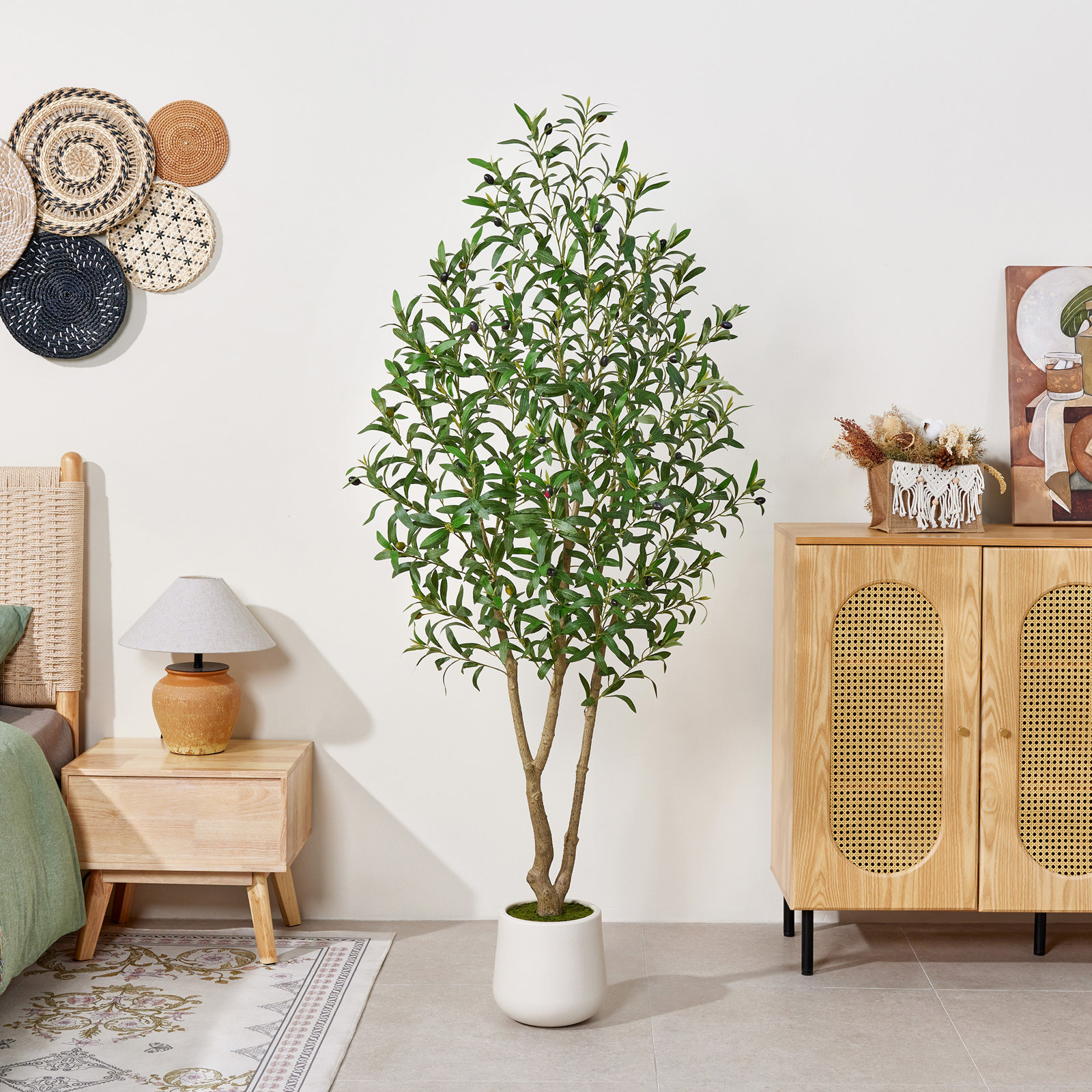 Olive Tree in Pot, 72" H x 32" W