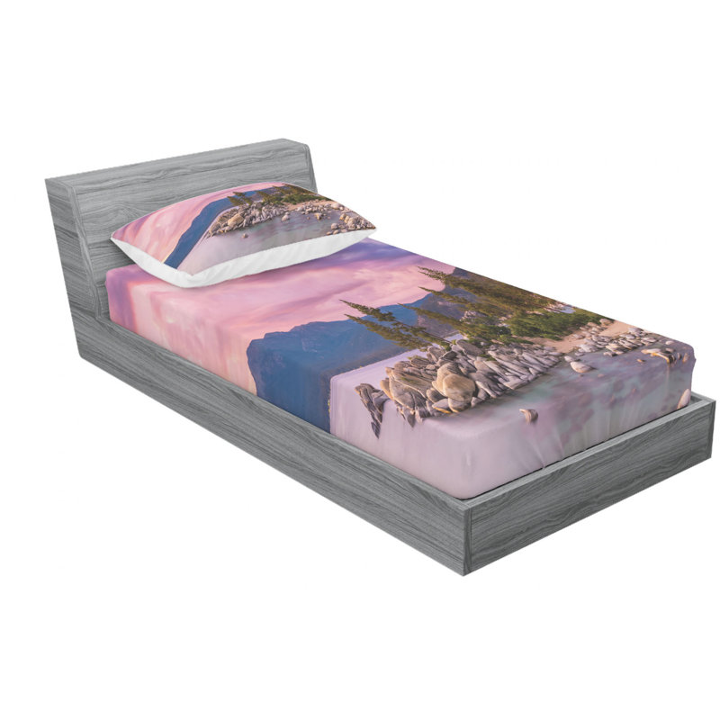 Microfiber Sheet Set, Twin Sheet Set with Fitted Sheet