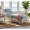 Chaise longue avec coussin Rosado